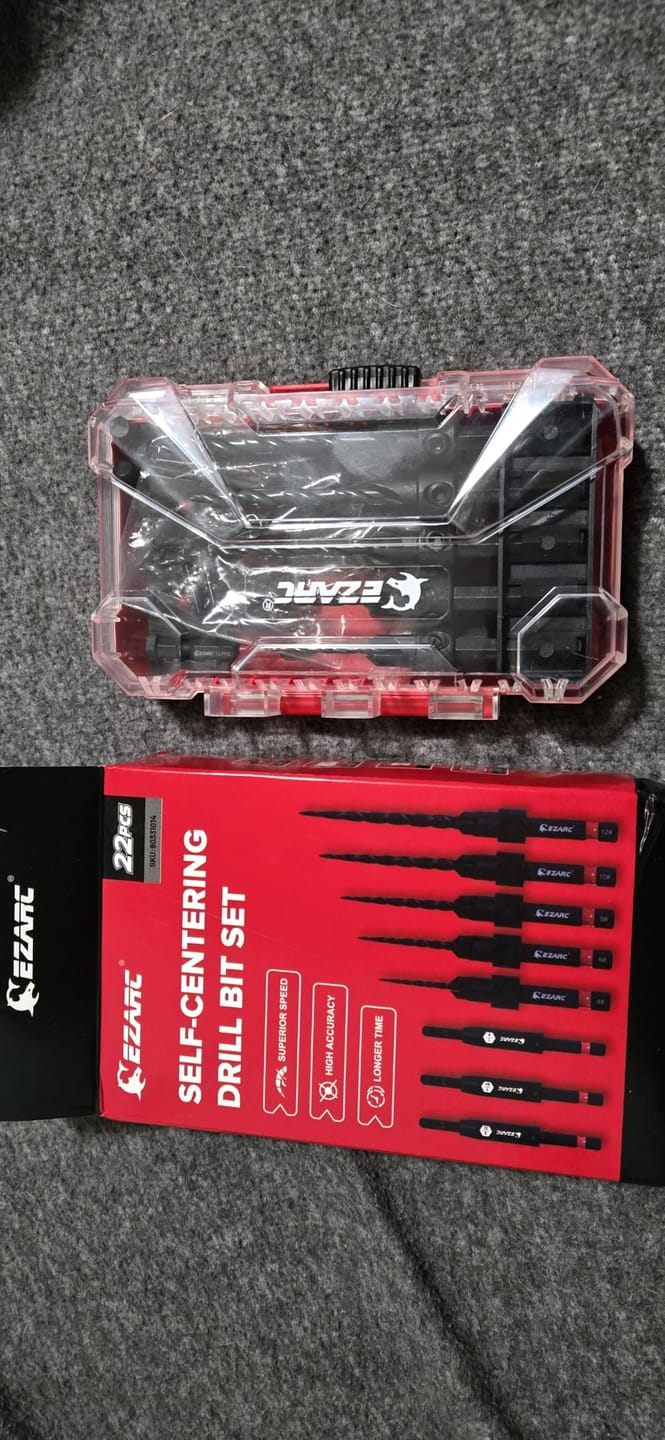 Customer photo review of EZARC 22PCS Countersink Drill Bit & Wood Plug Cutter Set (1/4" Hex Shank)