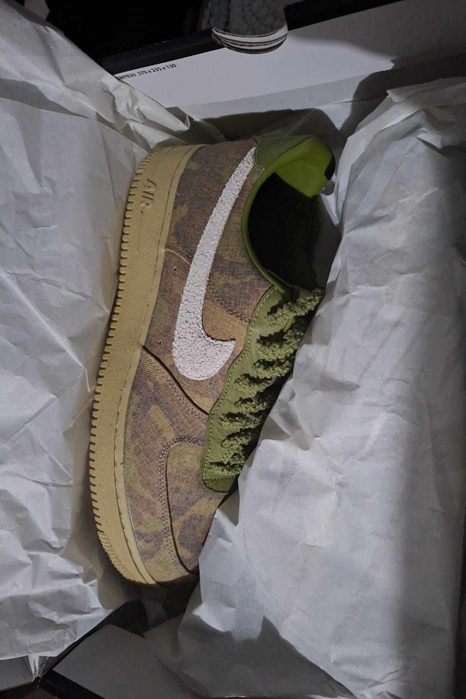 Customer photo review of Air Force 1 Low Asparagus and Chlorophyll