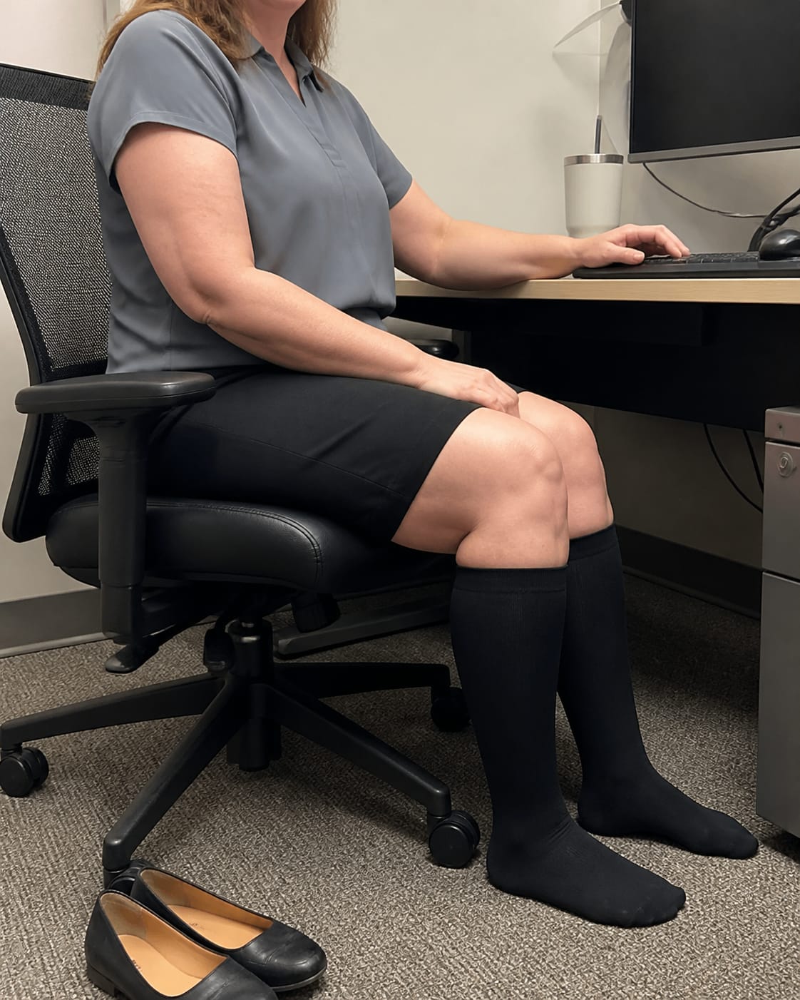 Customer photo review of Original Wide Compression Socks
