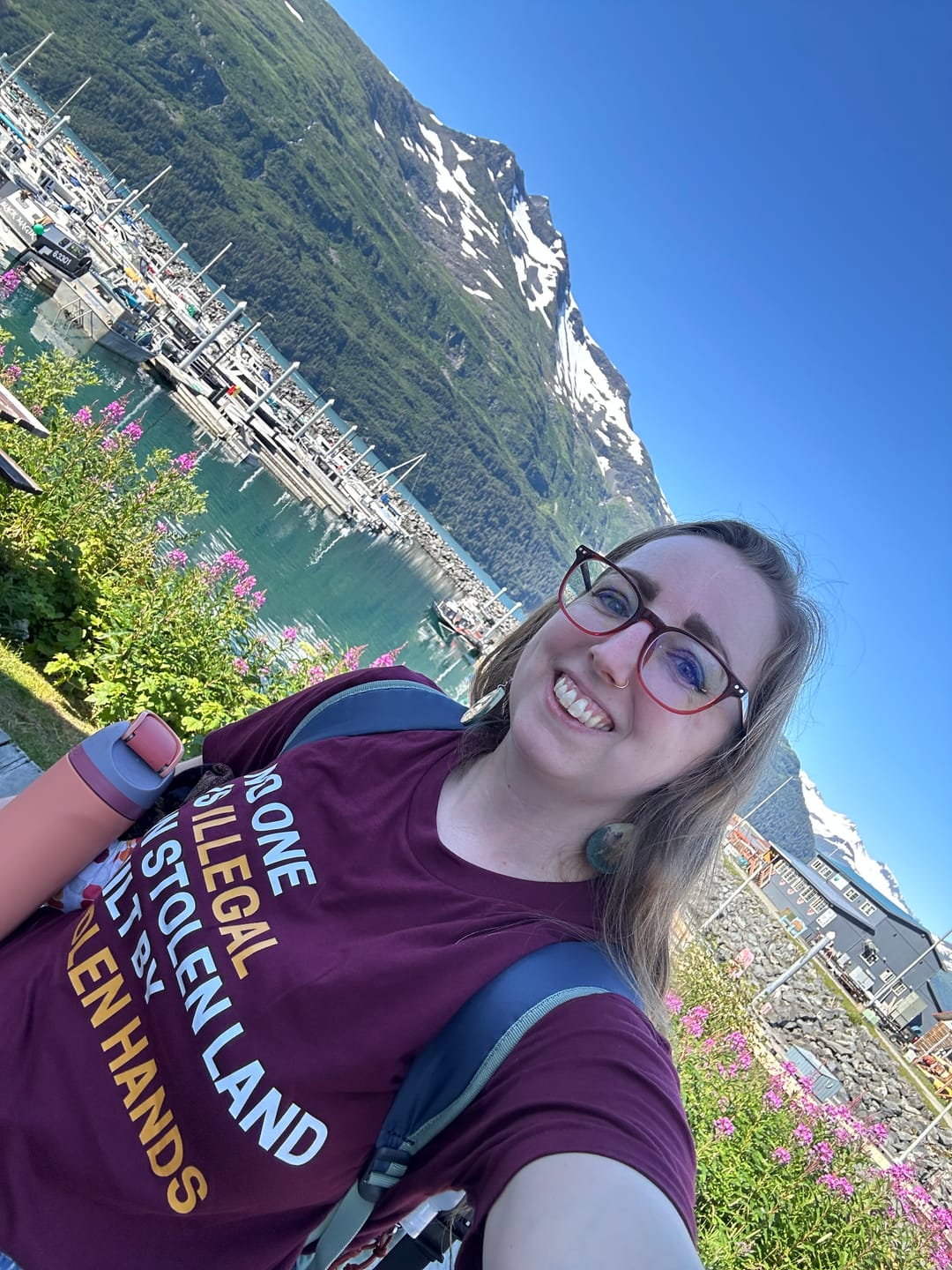Customer photo review of Stolen Land  Premium Unisex T-Shirt