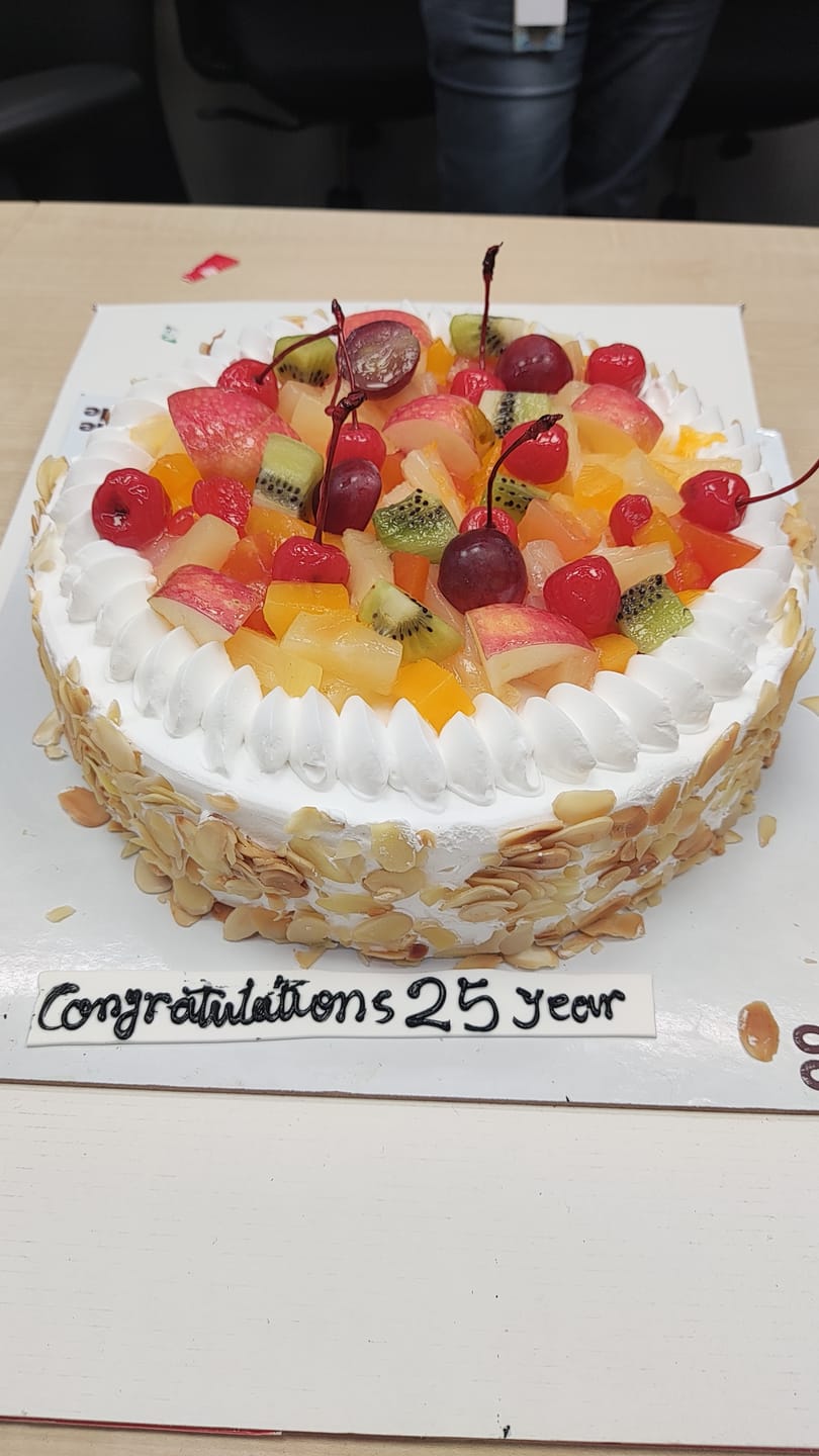 Customer photo review of Fresh Fruit Cake
