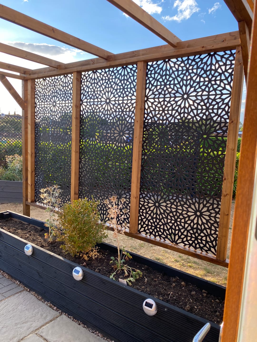 Customer photo review of 3 Black Moucharabiya Large Screens - 5mm