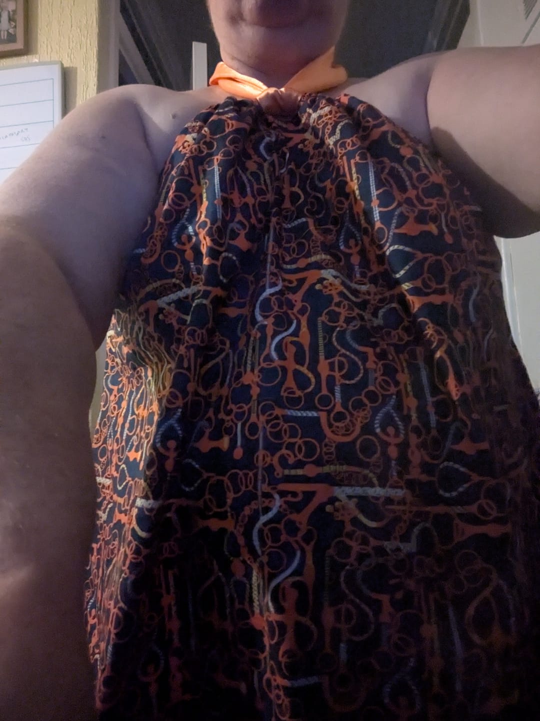 Customer photo review of Folk Stripe Viscose Challis Fabric
