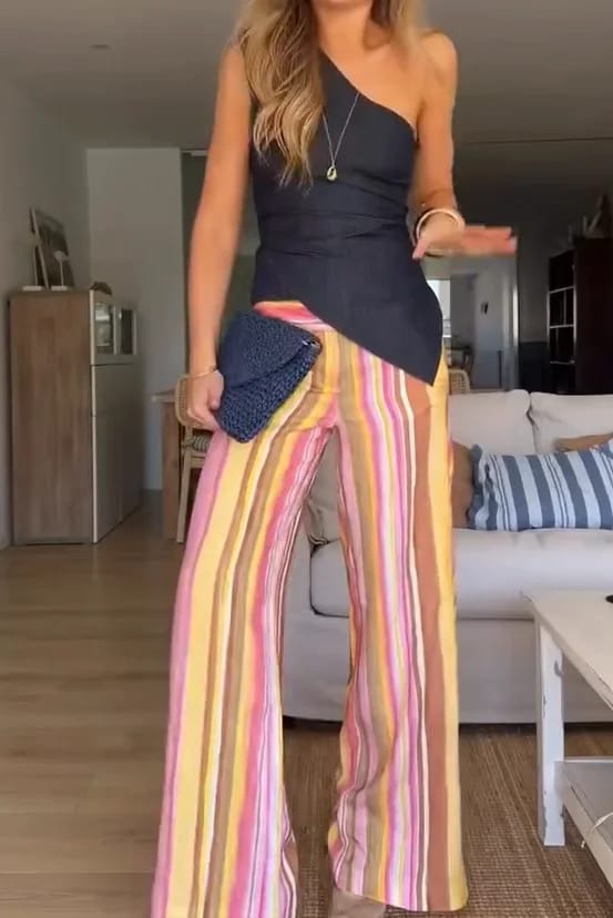 Customer photo review of Beatrice Wide Leg Palazzo Pants