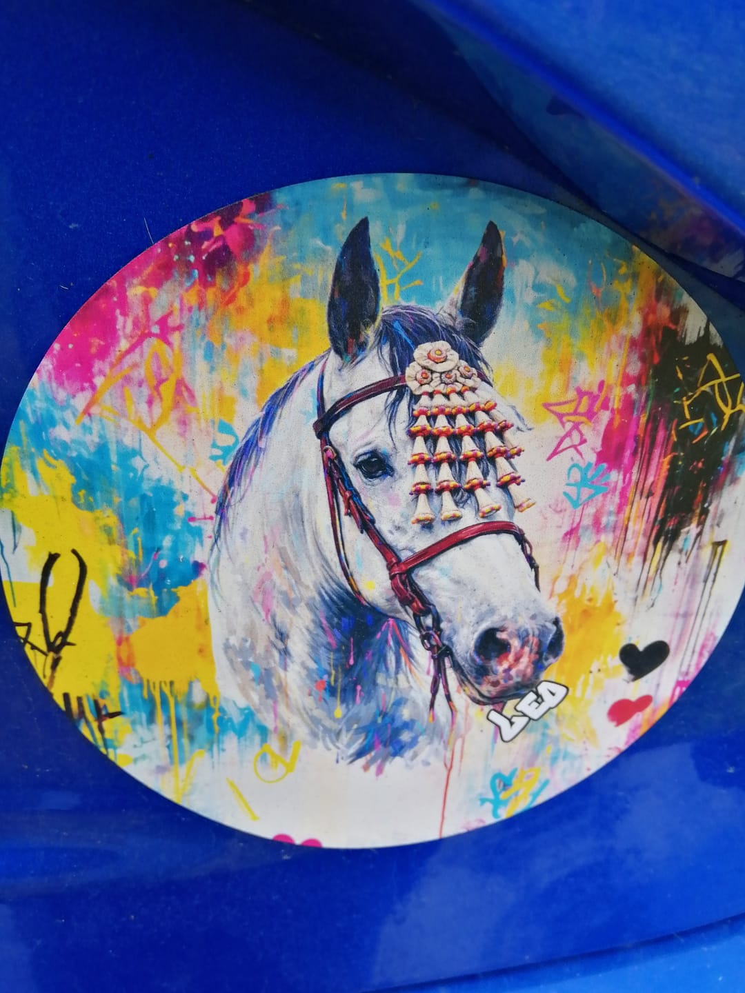Customer photo review of Graffiti - Personalised Car Magnet