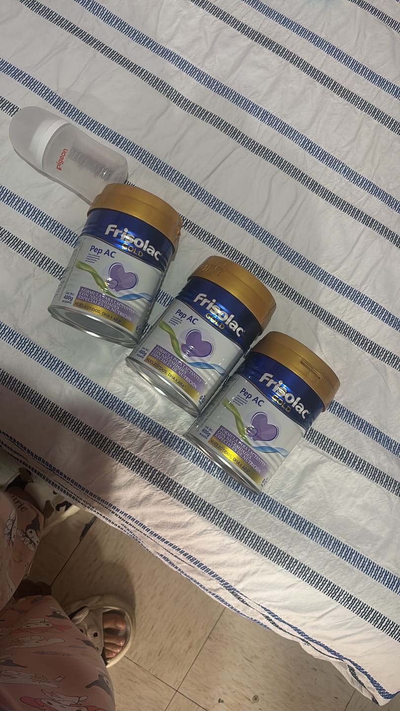 Customer photo review of Frisolac Gold Pep A C (0 A 12 Meses) Pack Con 800 Gr