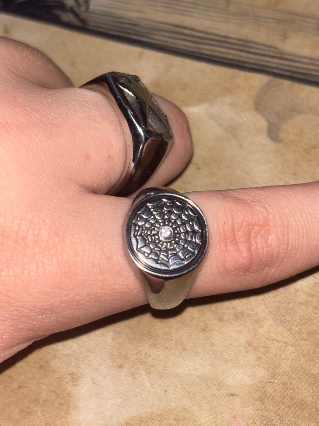 Customer photo review of Web Spinner Ring