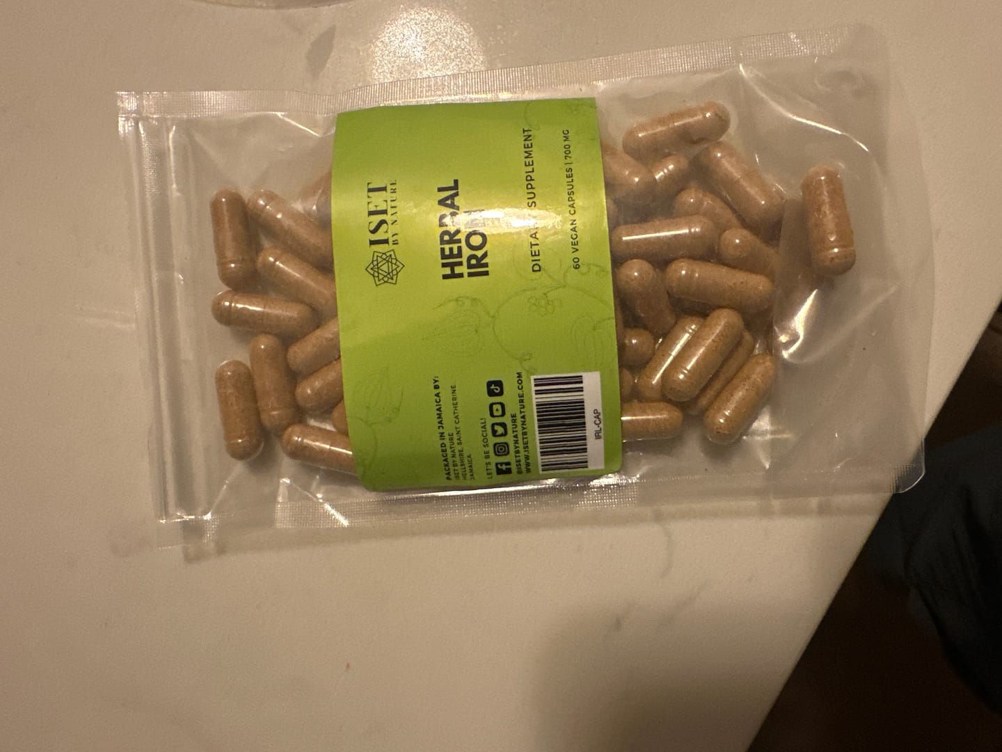 Customer photo review of Herbal Iron Roots™ Capsules