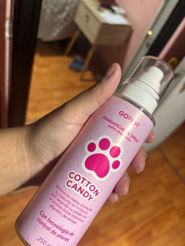 Customer photo review of Fragancia Para Mascotas Elimina Olores - Cotton Candy