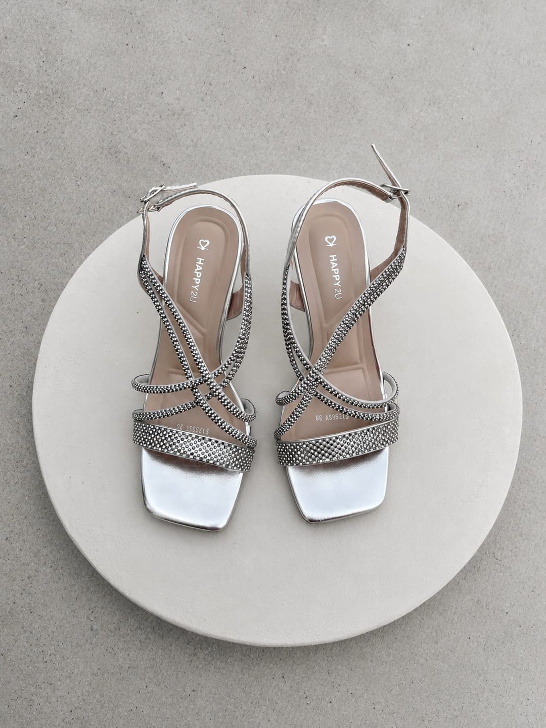 Customer photo review of Yvan Cross Slingback Heels