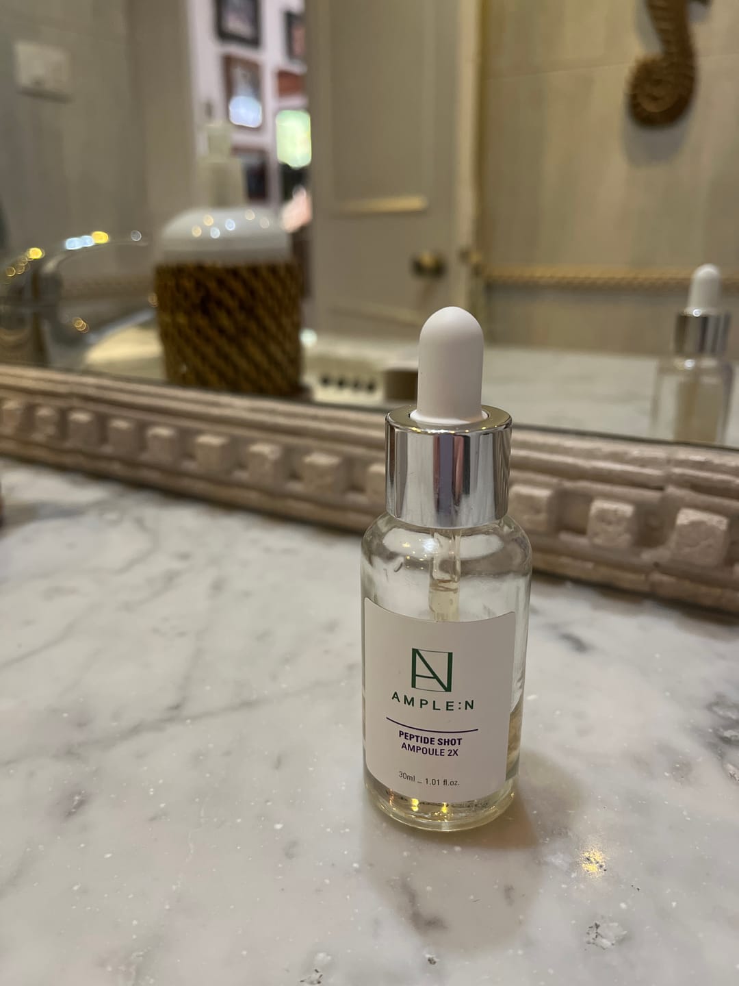 Customer photo review of Sérum Facial Antiedad Amplen Péptidos 30ml