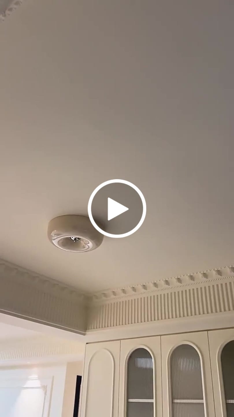 Customer video review of Bauhaus Cream Ceiling Light