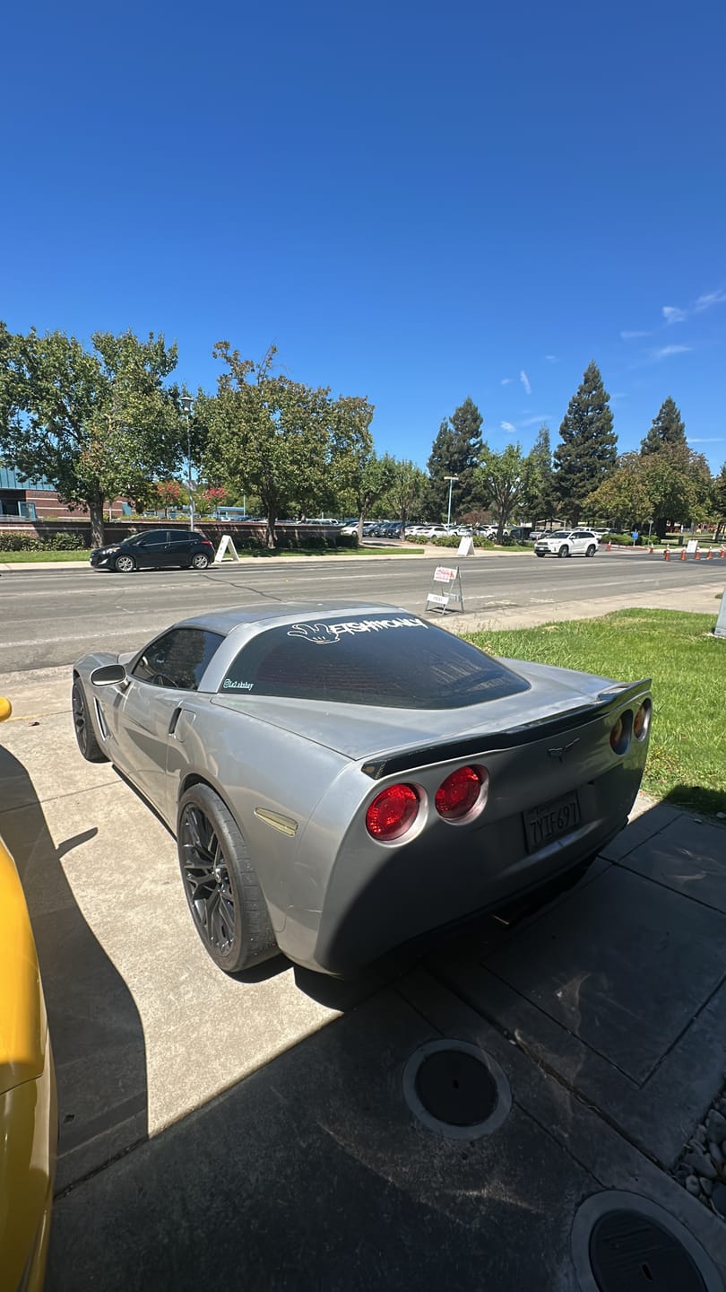 Customer photo review of Corvette C6 ZR1 DRY CARBON FIBER Conversion Rear Trunk Spoiler