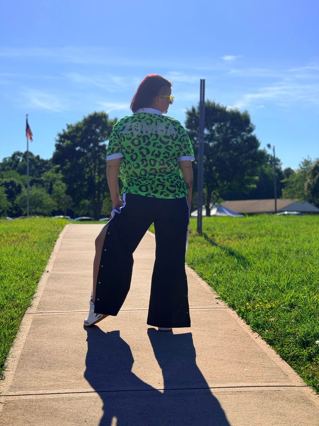 Customer photo review of Dale-Z Oversized Mesh Polo