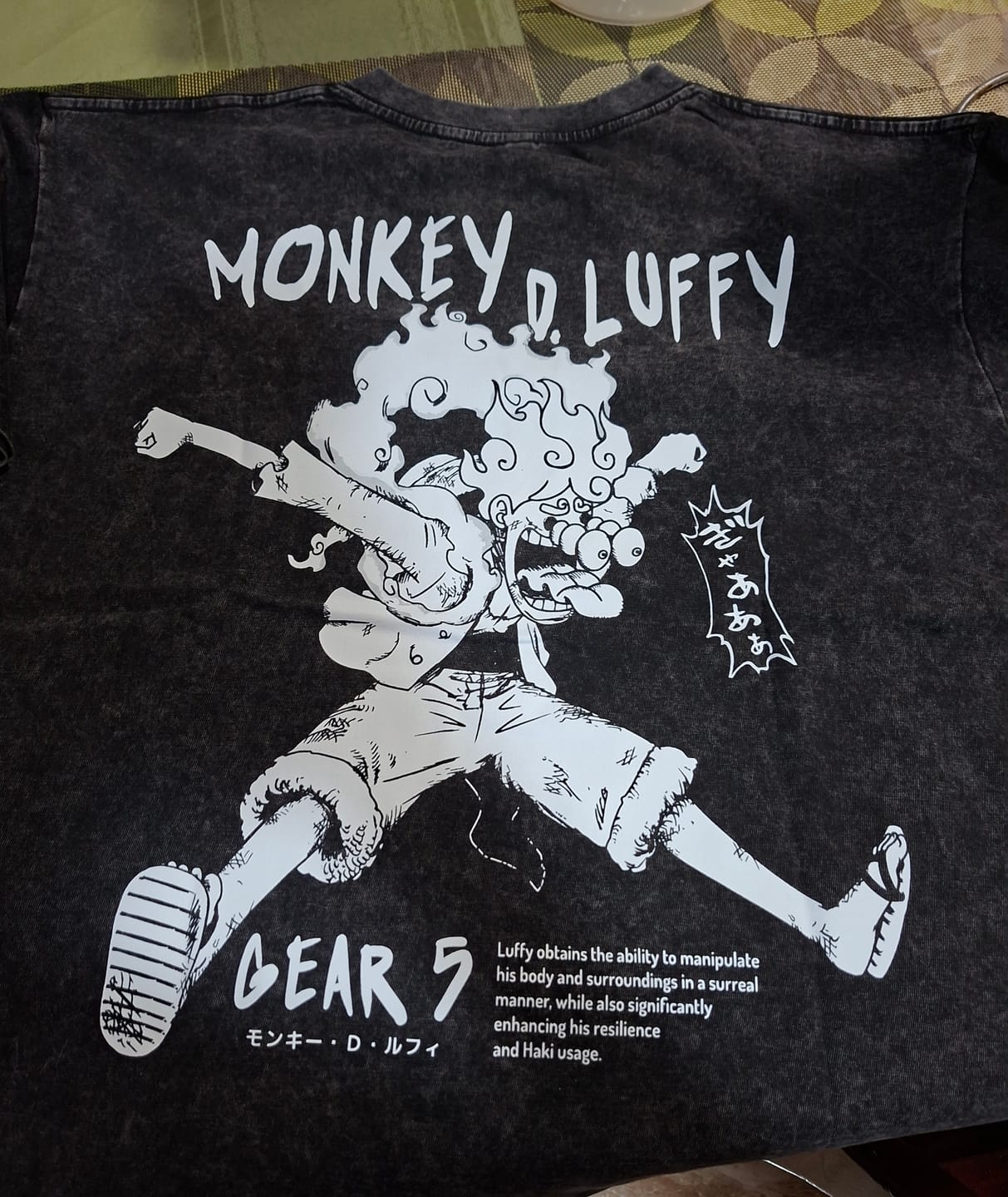 Customer photo review of Camisa Luffy Gear 5 - One Piece