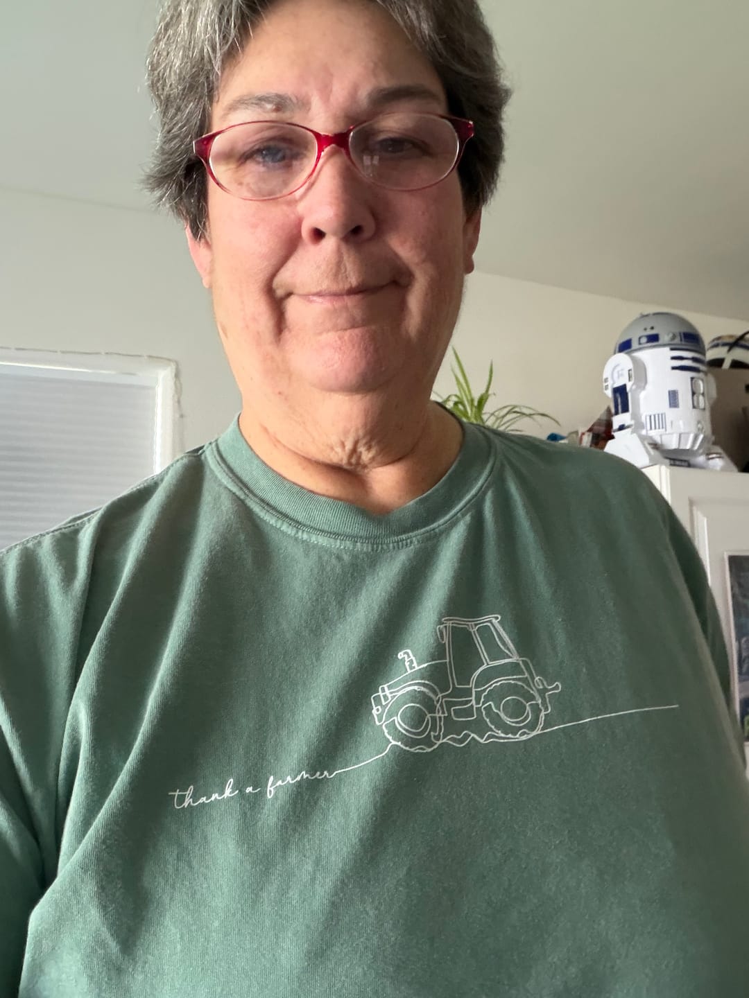Customer photo review of Thank A Farmer Continuous Line Doodle