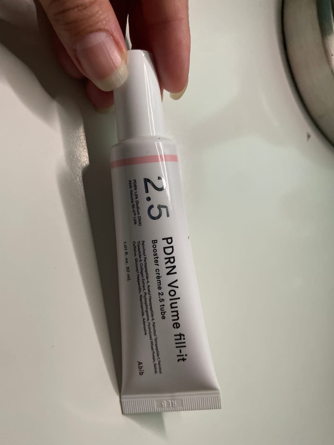 Customer photo review of PDRN Volume fill-it Booster crème 2.5 tube
