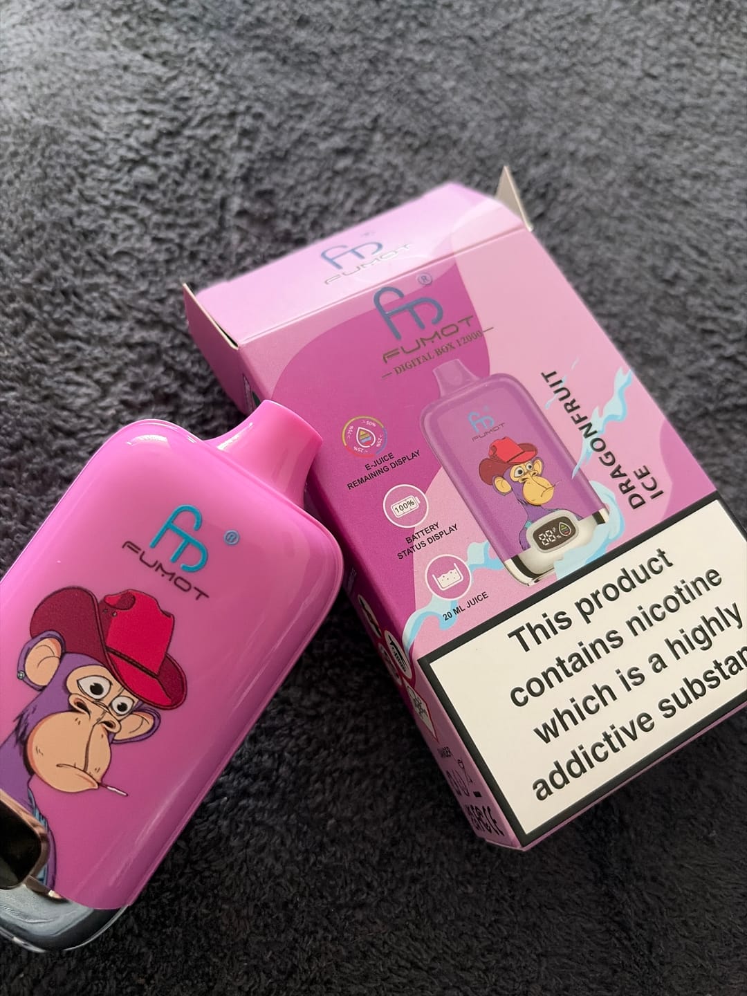Customer photo review of RandM Tornado 12000 Dragonfruit Ice