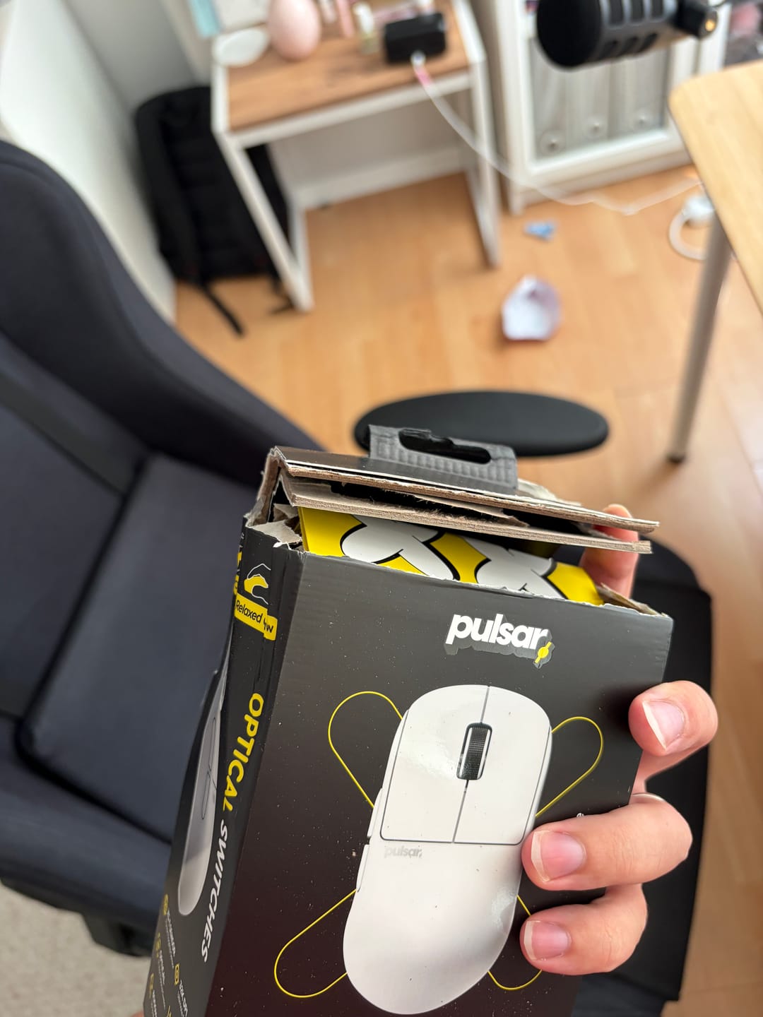 Customer photo review of Pulsar X2H CrazyLight Wireless Mouse