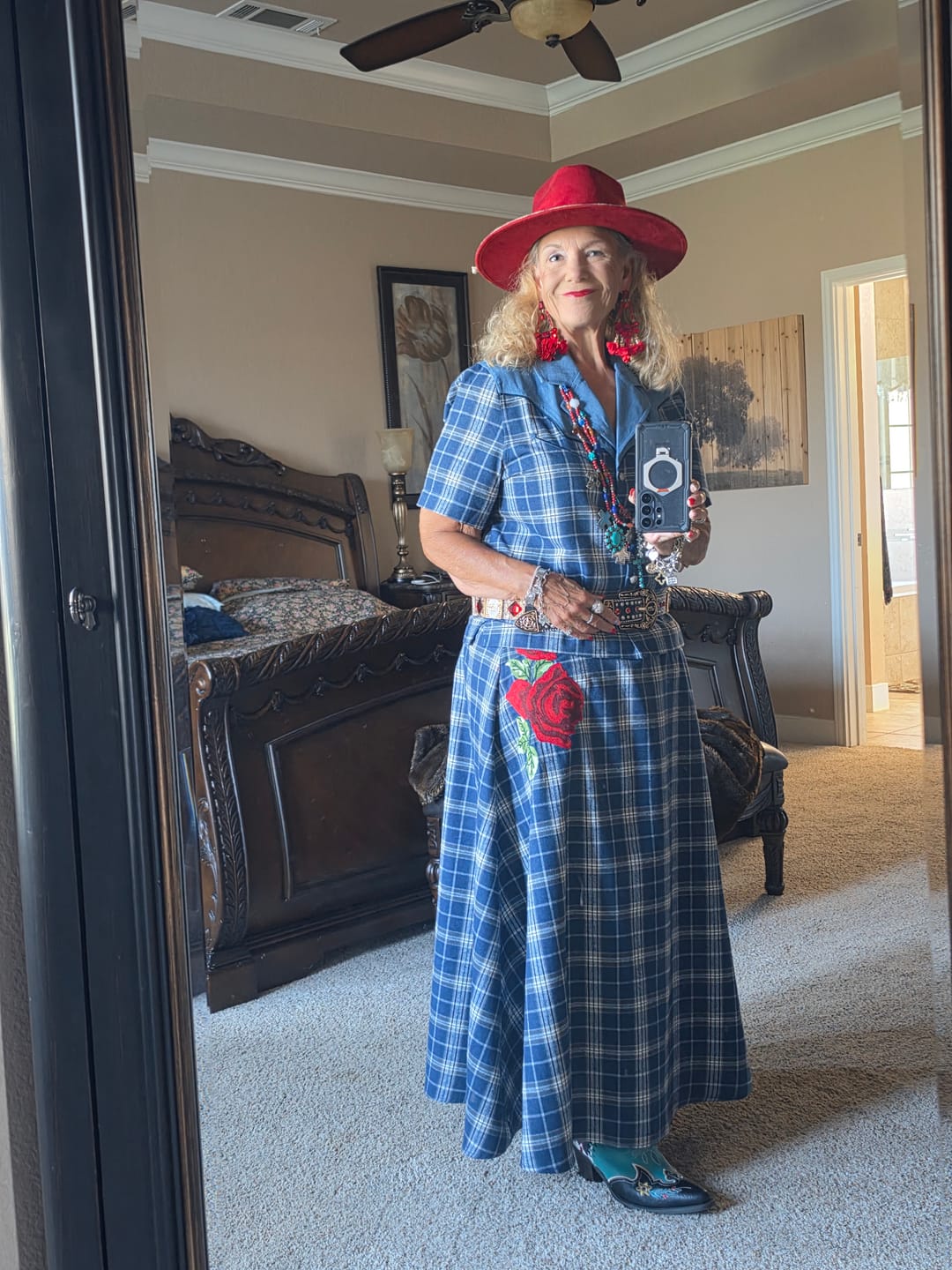 Customer photo review of Blue Bonnet Rodeo Blouse
