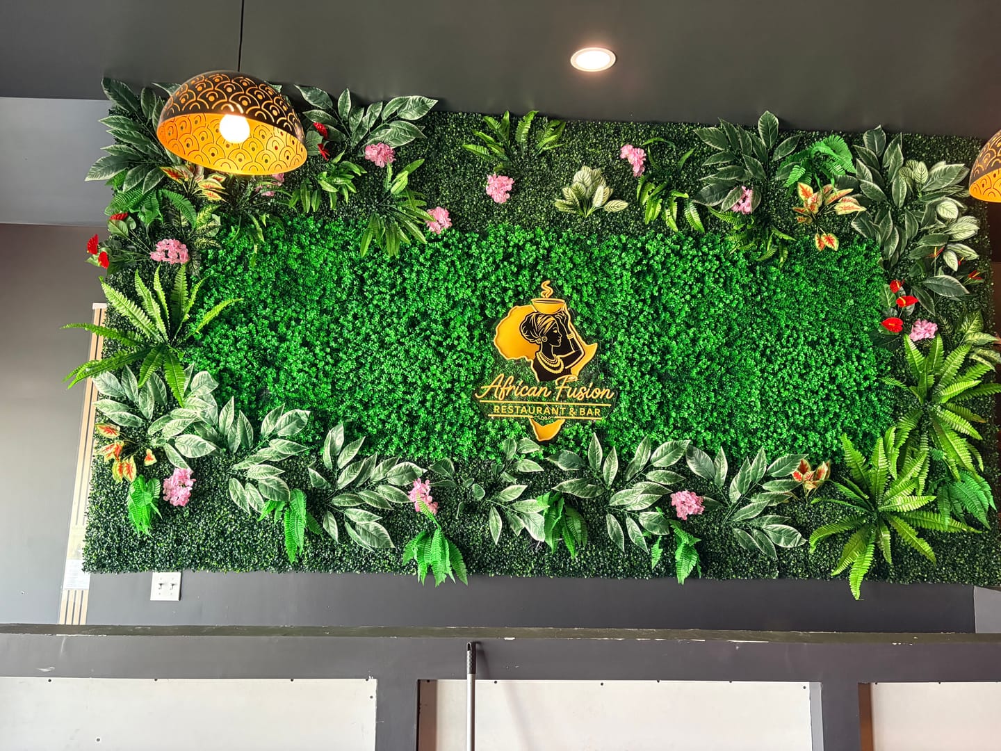 Customer photo review of African Fusion Restaurant Bar Custom LED Neon Sign