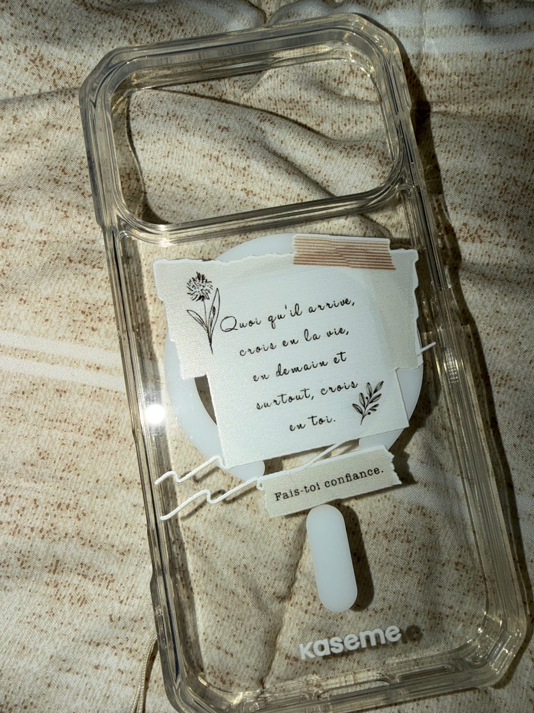 Customer photo review of Foi Clear Case