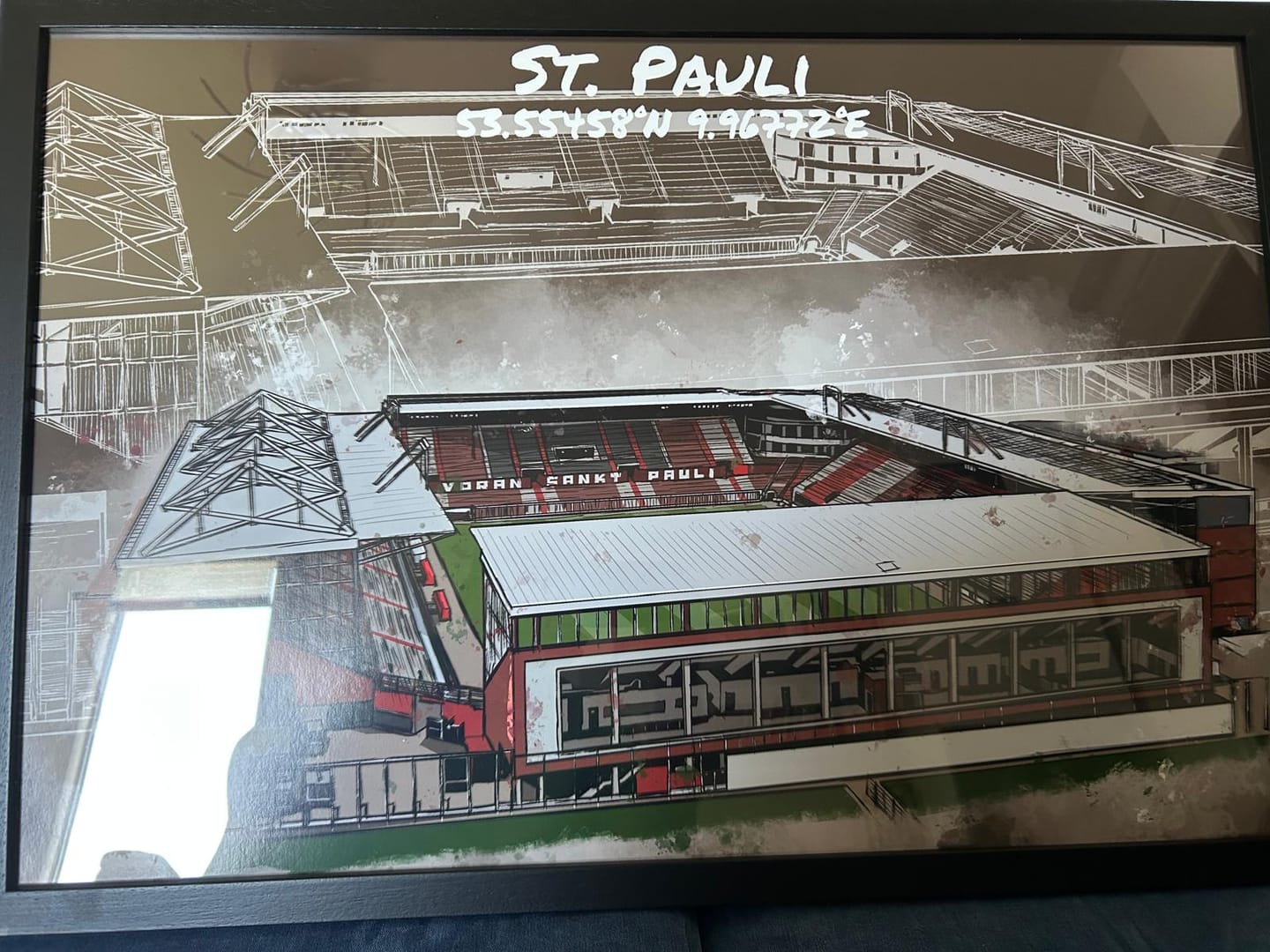 Customer photo review of Stadion Poster St. Pauli Art Print