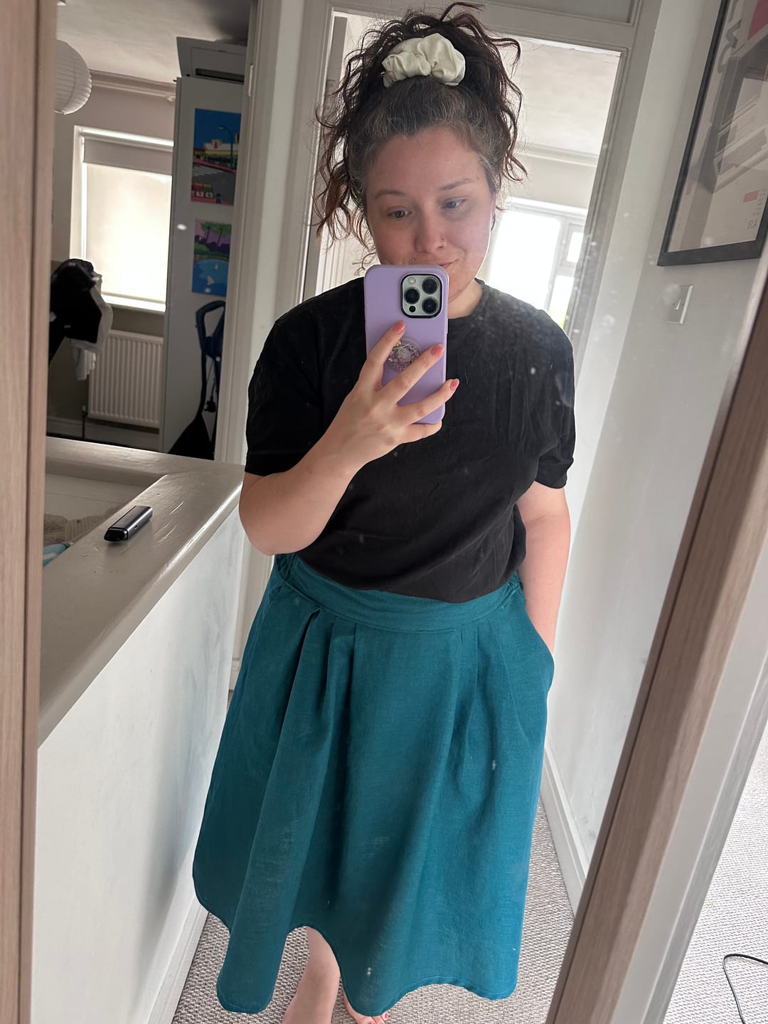 Customer photo review of Washed Linen Blend Fabric