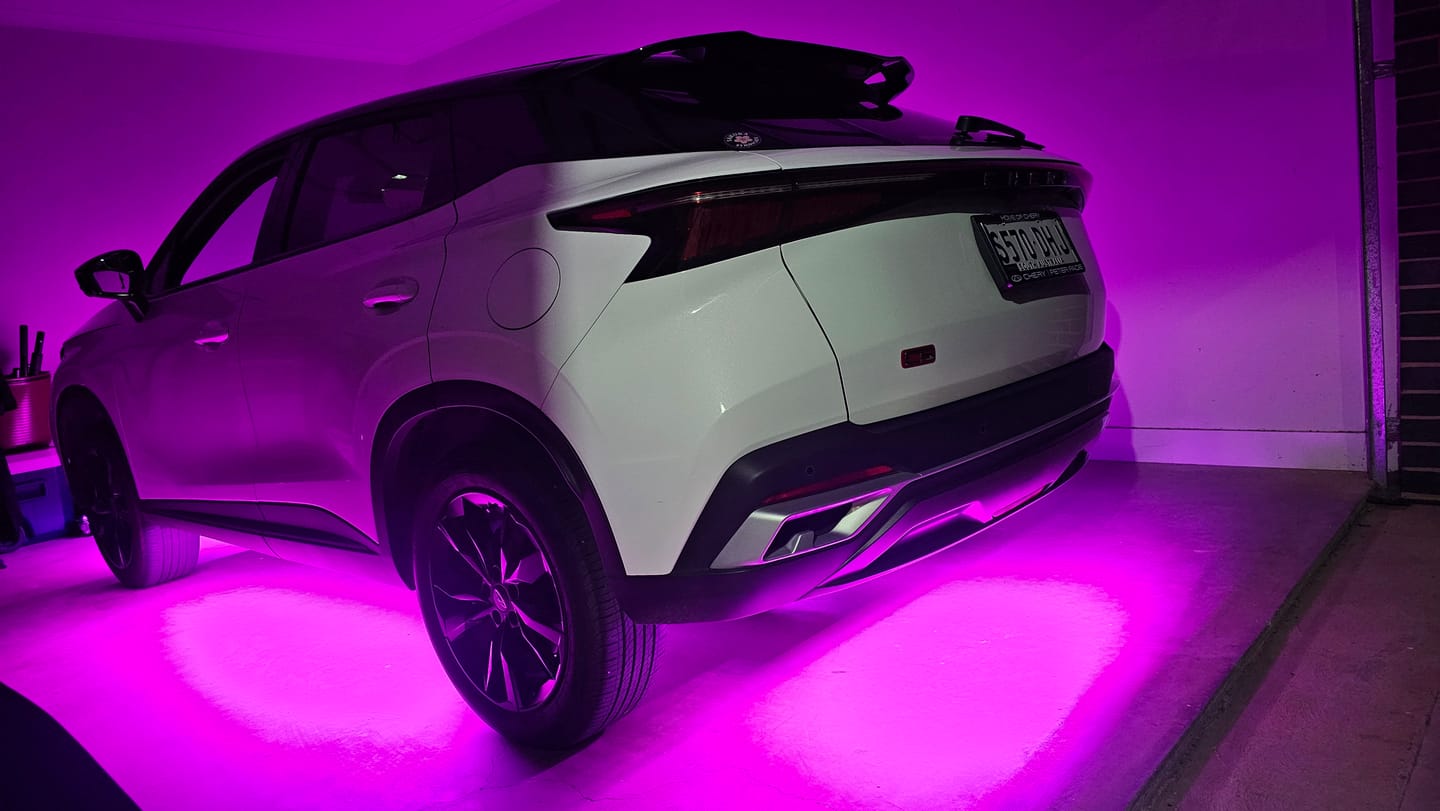 Customer photo review of ELGlow® Universal Car Underglow Kit