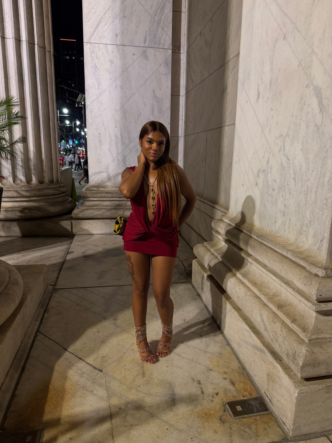 Customer photo review of Electra Twist Mini Dress