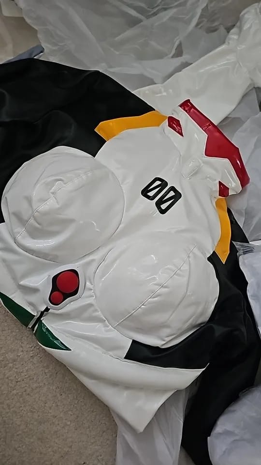 Customer photo review of Evangelion Rei Ayanami White Plugsuit Cosplay Costume