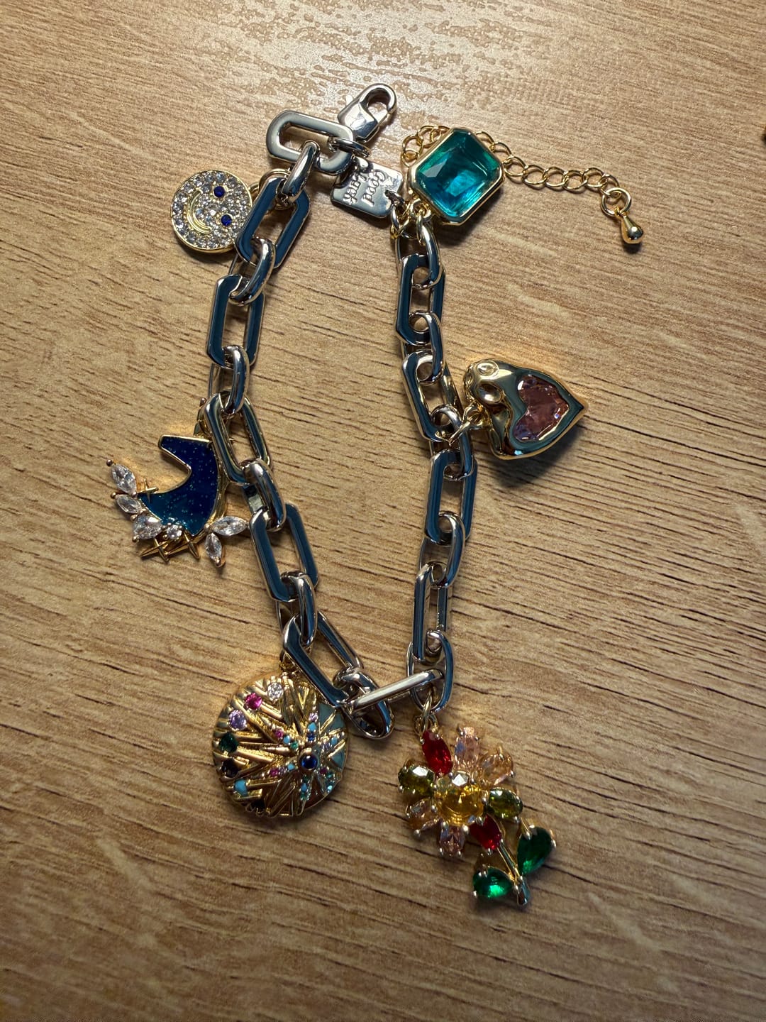 Customer photo review of 7 CHARM Bracelet Bundle-Pick Your Charms TT LIVE (Bracelet or Clips)