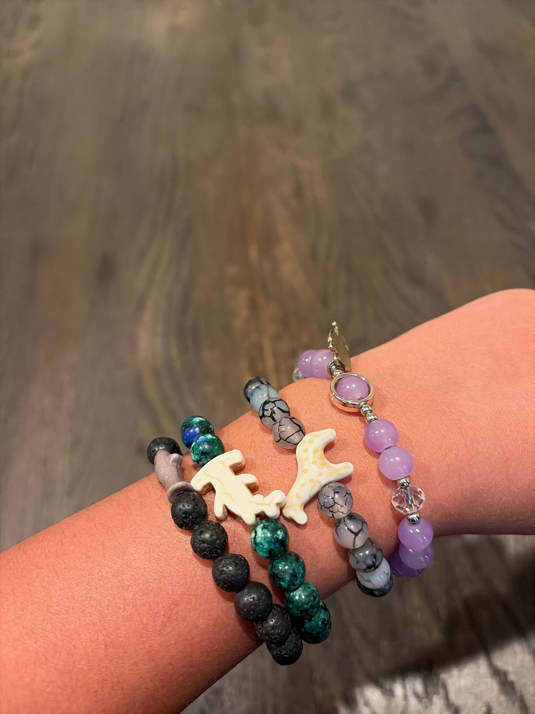 Customer photo review of The Shark Week Bracelet