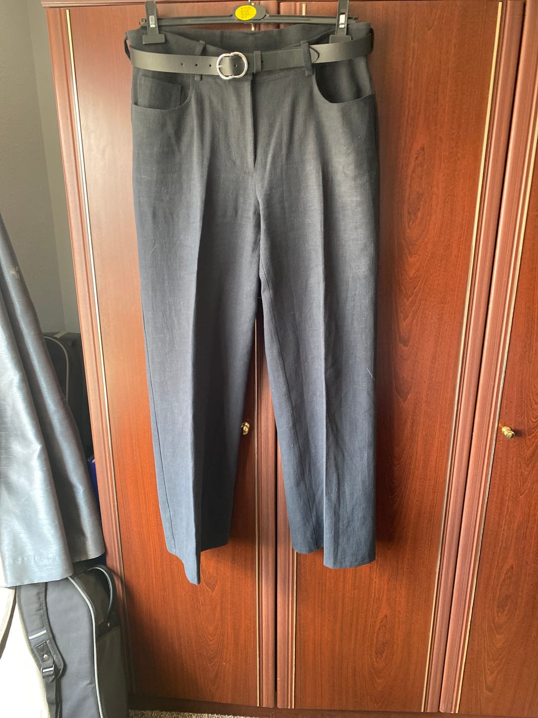 Customer photo review of Plain Stonewashed Linen Blend Fabric
