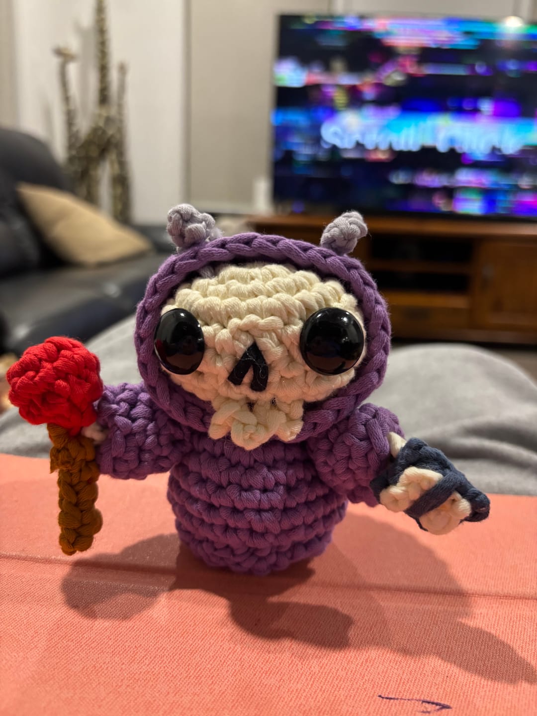 Customer photo review of Hollow The Necromancer Crochet Kit