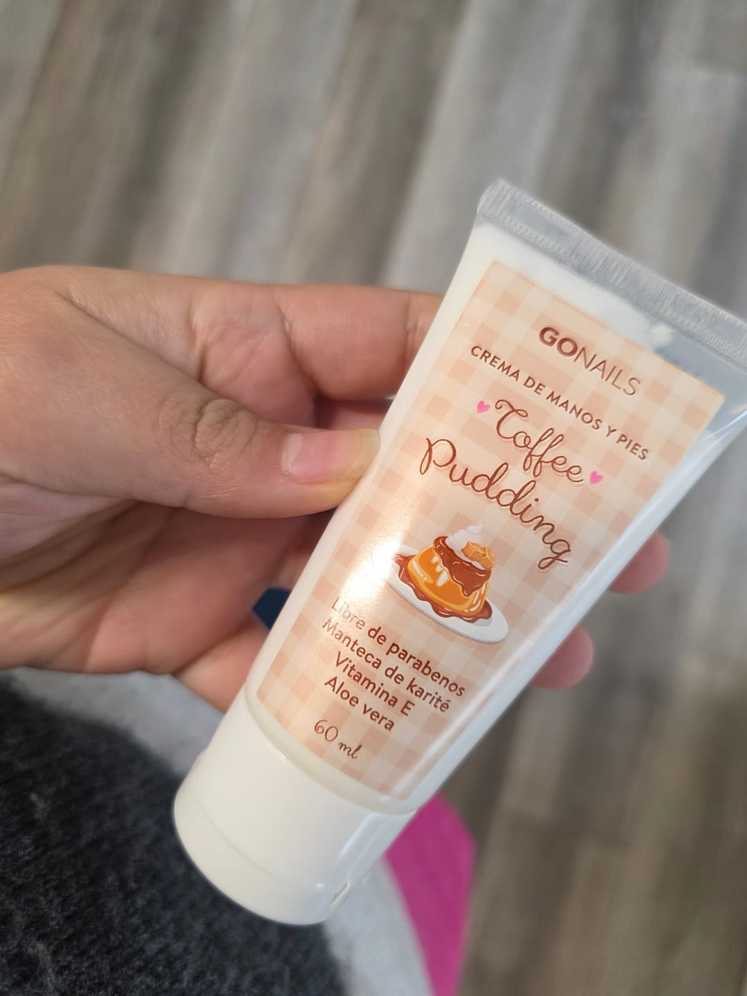 Customer photo review of Crema de Manos y Pies - Toffee Pudding