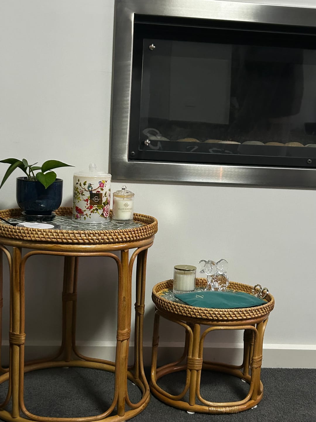 Customer photo review of Sirena Rattan Table Set