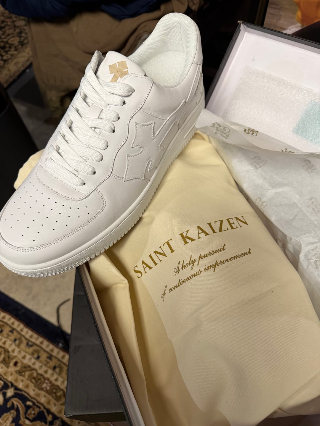 Customer photo review of Fear Not Sneakers