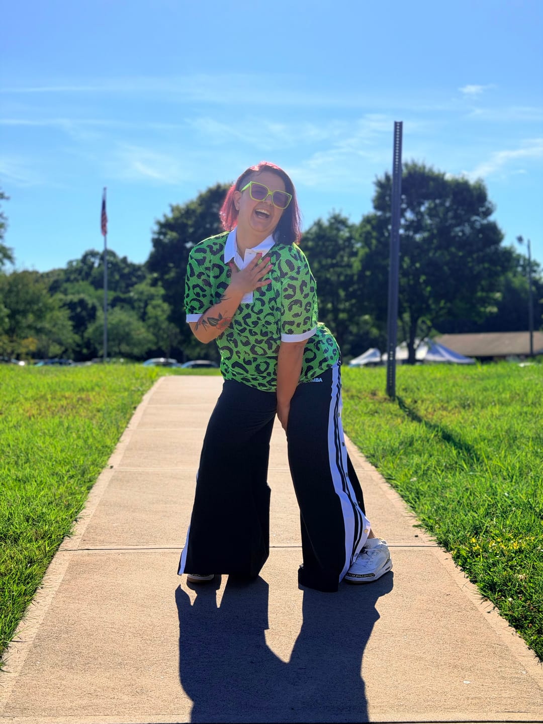 Customer photo review of Dale-Z High Waisted Pants With Side Snaps