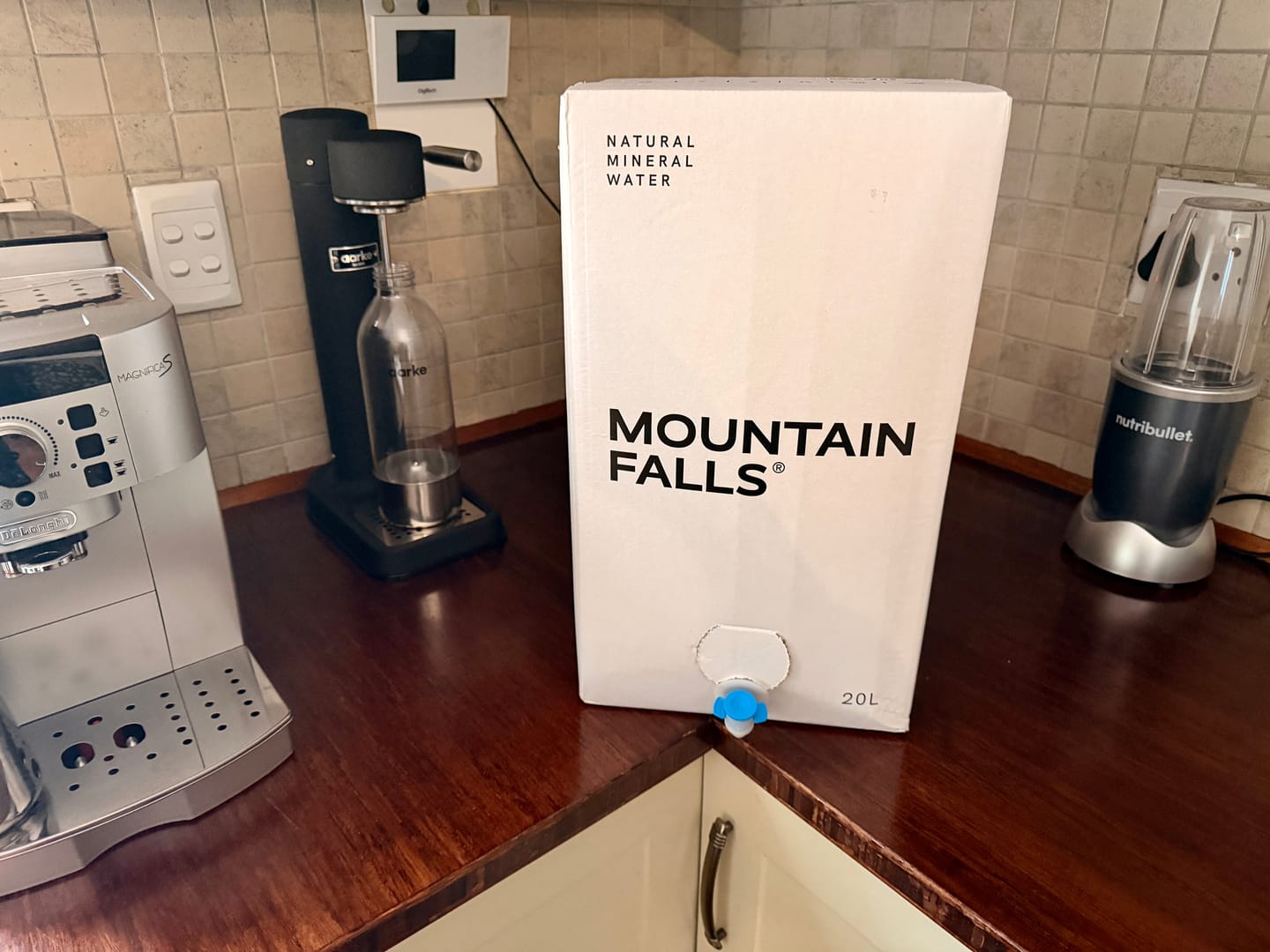 Customer photo review of AcquaBox by Mountain Falls 20L – STILL Mineral Water (on tap Bag-in-Box)