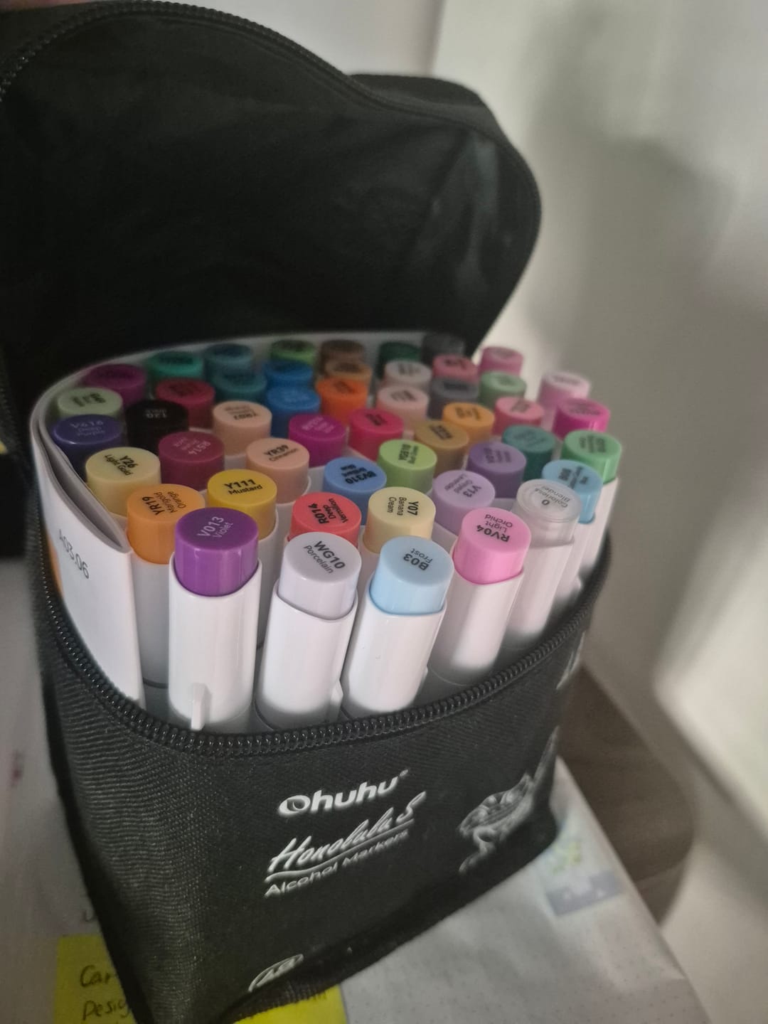 Customer photo review of Ohuhu Honolulu S 48 Colors Dual Soft Tips Alcohol Art Markers, Brush & Soft Chisel