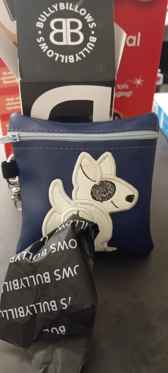 Customer photo review of Premium Biodegradable Poop Bags | With Handle - Black