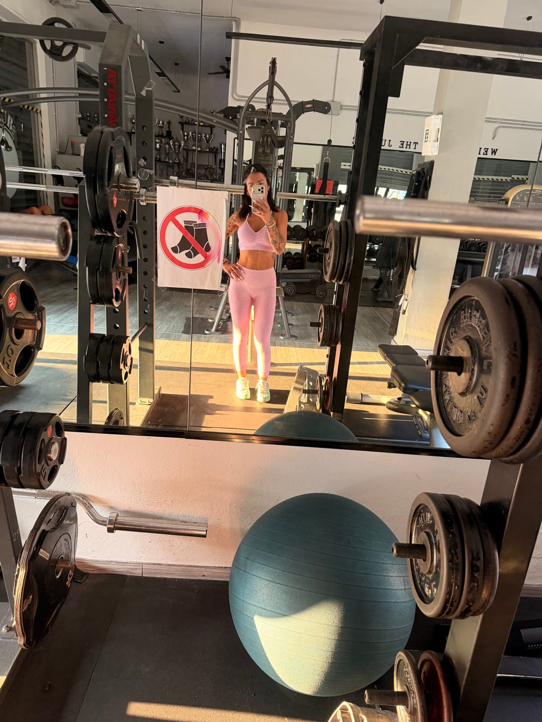 Customer photo review of Leggings Jungle Pitone Rosa Macaron