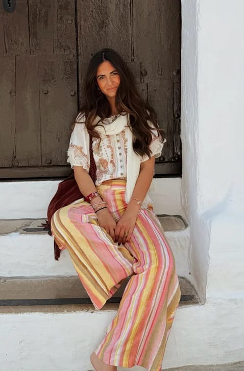 Customer photo review of Eleanor Wide Leg Palazzo Pants