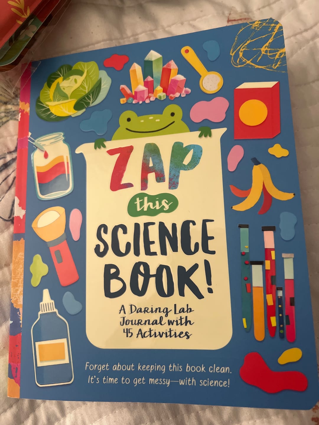 Customer photo review of Zap This Science Book!  A Daring Lab Journal with 45 Activities
