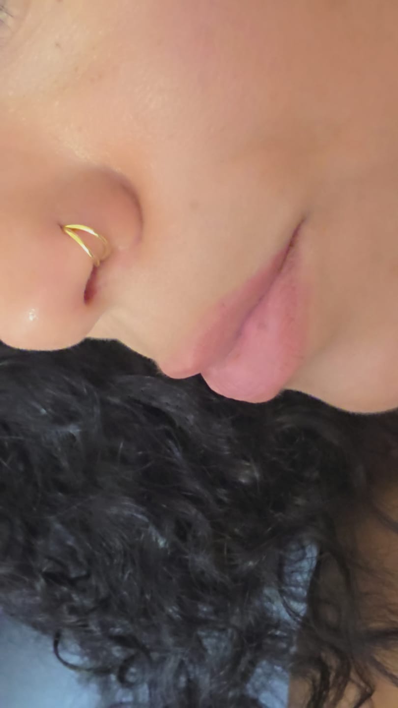 Customer photo review of Double Elegant | Nasen- & Ohrpiercing