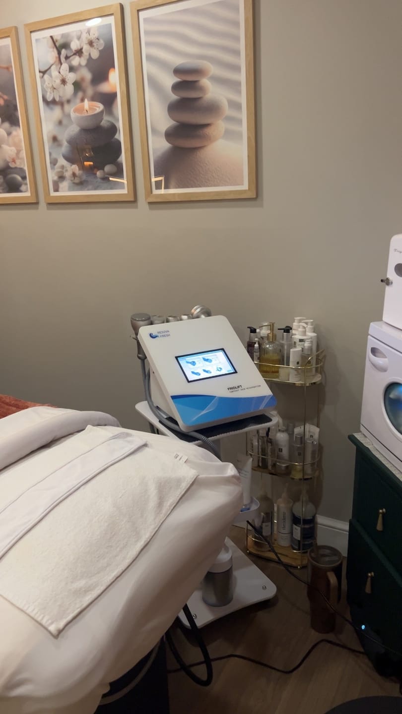 Customer photo review of FrioLift™ CryoFacial + RF Skin Tightening Machine