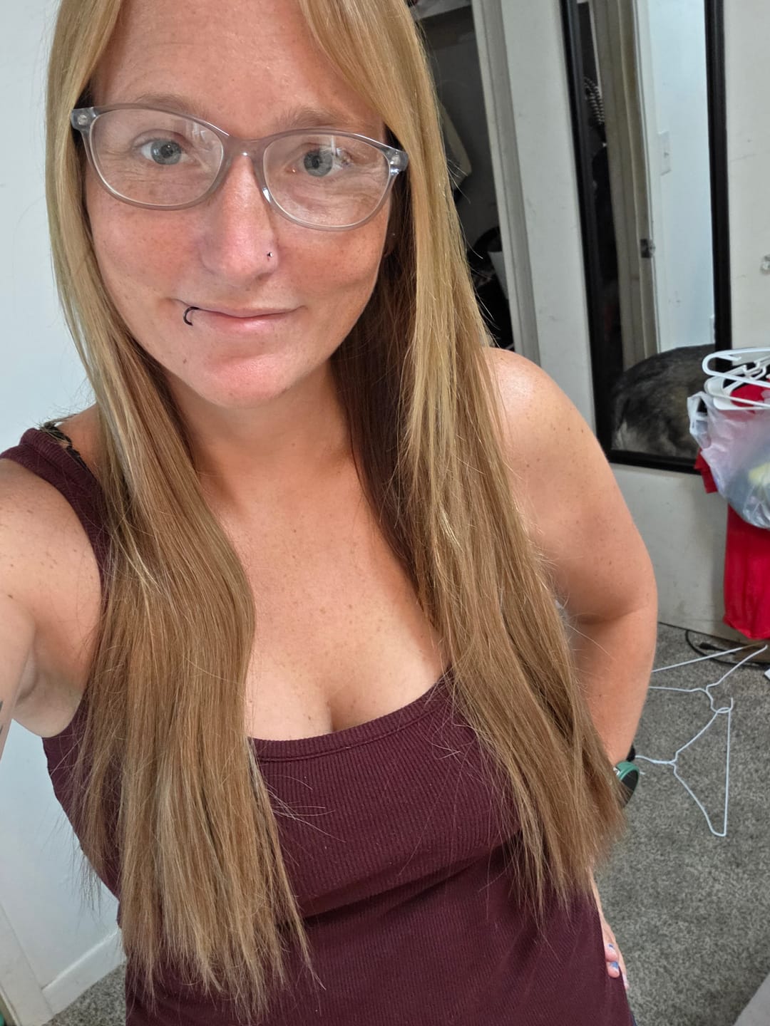 Customer photo review of High Quality Halo Hair Extensions