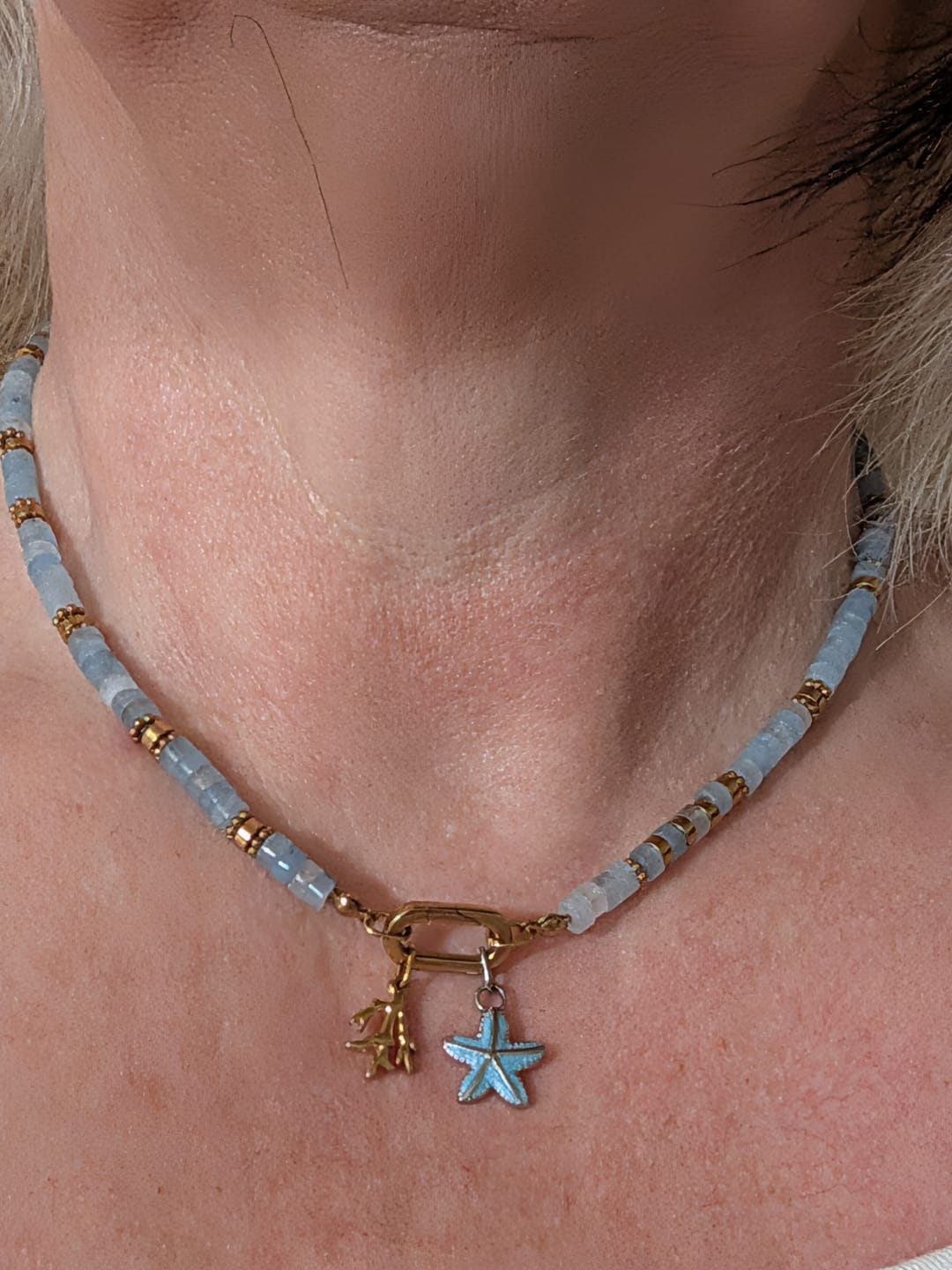 Customer photo review of ENDLESS SUMMER | Beads Kette Blue Lagoon