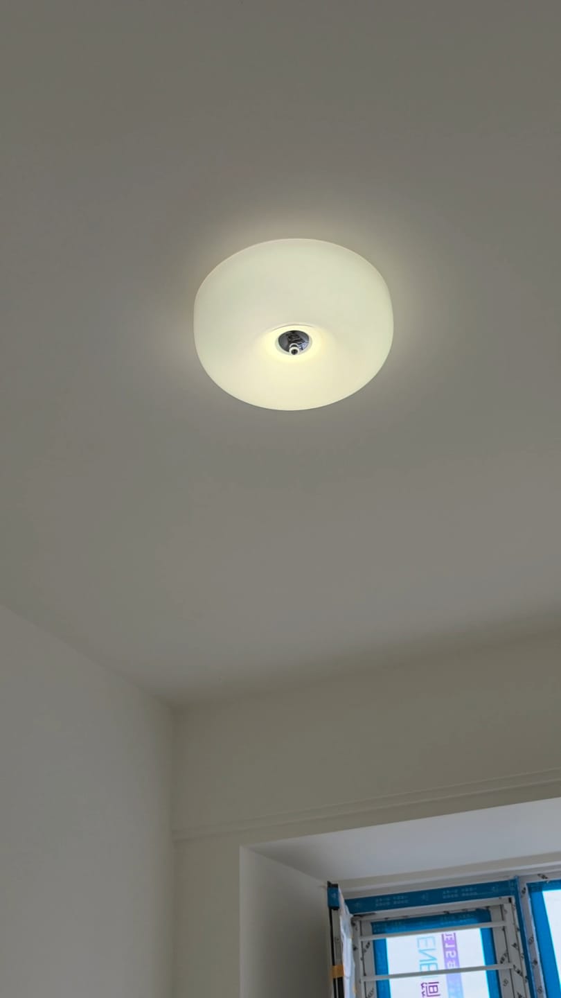 Customer photo review of Bauhaus Cream Ceiling Light